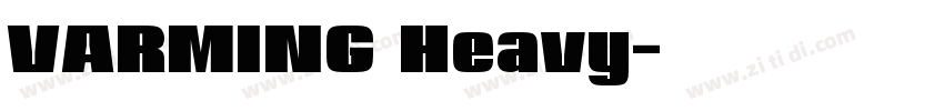 VARMING Heavy字体转换